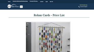 
                            8. Rohan Cards-Price List Starting from Rs 595/- - Whizz Prints