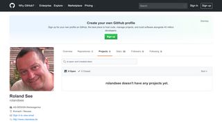 
                            2. rolandsee (Roland See) / Projects · GitHub