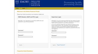 
                            3. Rollins Practicum Portal - Emory University