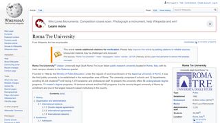 
                            7. Roma Tre University - Wikipedia