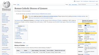 
                            4. Roman Catholic Diocese of Lismore - Wikipedia