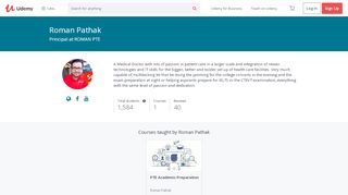 
                            5. Roman Pathak | Principal at ROMAN PTE | Udemy