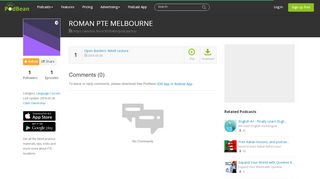 
                            9. ROMAN PTE MELBOURNE Podcast | Free Listening on Podbean App