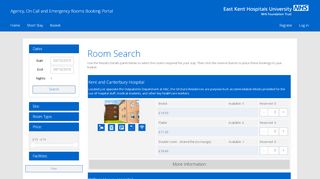 
                            2. Room Search - East Kent Hospitals University NHS Foundation Trust