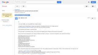 
                            5. root password for serial terminal and ssh - Google …