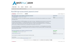 
                            8. Root SSH login access denied, password ... - Arch …
