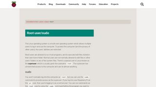 
                            11. Root user/sudo - Raspberry Pi Documentation