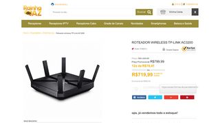 
                            5. Roteador wireless TP-Link AC3200 - Rainhadoaz