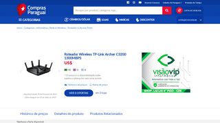 
                            9. Roteador Wireless TP-Link Archer C3200 1300MBPS no ...