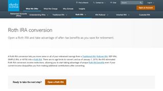 
                            5. Roth IRA Conversion Rules and Free Assessment | Charles Schwab