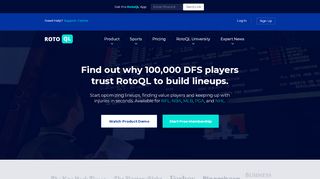 
                            8. RotoQL | Daily Fantasy Sports Tool for DraftKings and FanDuel