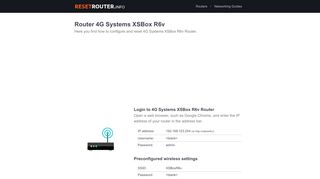 
                            5. Router 4G Systems XSBox R6v - ResetRouter