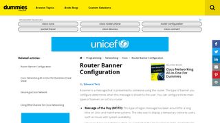 
                            4. Router Banner Configuration - dummies