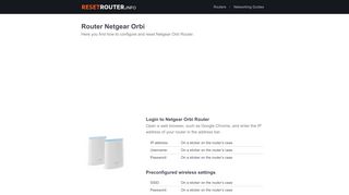 
                            8. Router Netgear Orbi - How to Reset and Configure a Network ...