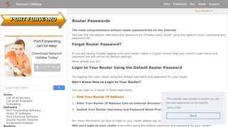 
                            5. Router Passwords - port forward