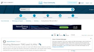 
                            9. Routing Between TMG and VLANs ? - Cisco Community