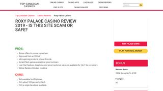 
                            5. Roxy Palace Casino Review for Canada [2019] | Is Roxy ...