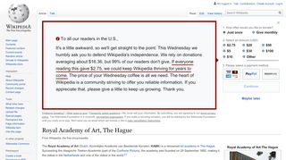 
                            3. Royal Academy of Art, The Hague - Wikipedia