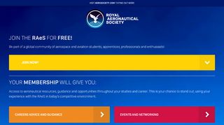 
                            9. Royal Aeronautical Society – Join the RAeS for free!