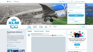 
                            8. Royal Dutch Airlines (@KLM) | Twitter