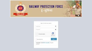 
                            6. RPF SUVIDHA | Log in