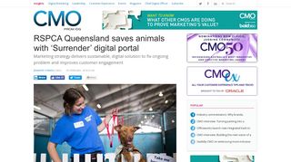 
                            8. RSPCA Queensland saves animals with 'Surrender' digital portal ...