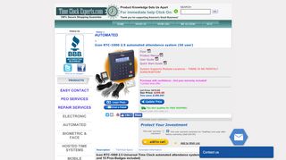 
                            4. RTC-1000 2.5 Universal Time Clock (50 user software and 15 Prox ...