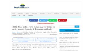 
                            5. RTPS Bihar Online Form Status & Apply Online for …