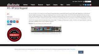 
                            1. RTS - KP-5032 Keypanel | Audinate