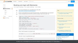 
                            6. ruby - Booking.com login with Mechanize - Stack Overflow