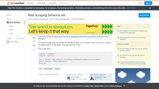 
                            9. ruby - Web scraping behance.net - Stack Overflow