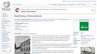 
                            7. Rudolf Leiner (Unternehmen) – Wikipedia