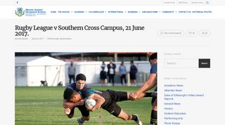 
                            10. Rugby League v Southern Cross Campus, 21 June 2017. - Mount ...