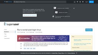 
                            4. Run a script post login linux - Super User