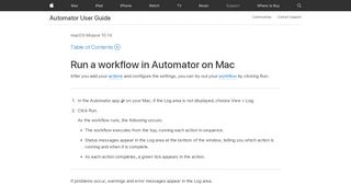 
                            3. Run a workflow in Automator on Mac - Apple Support