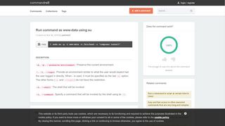 
                            9. Run command as www-data using su - Command