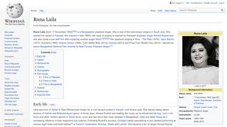 
                            4. Runa Laila - Wikipedia