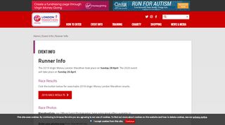 
                            8. Runner Info - virginmoneylondonmarathon.com