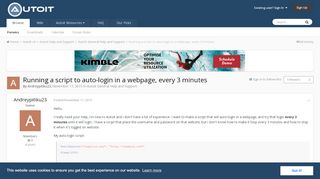 
                            7. Running a script to auto-login in a webpage, every 3 minutes ...