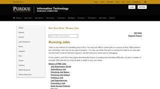 
                            9. Running Jobs - ITaP Research Computing - - Purdue University