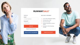 
                            5. RunwaySale - Customer Login