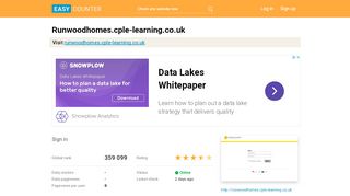 
                            1. Runwoodhomes.cple-learning.co.uk: Sign in - Easy Counter