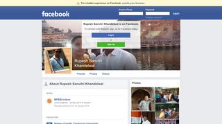 
                            8. Rupesh Sanvitri Khandelwal | Facebook