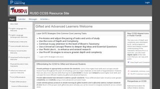 
                            6. RUSD CCSS Resource Site : Gifted and ... - PowerSchool Learning