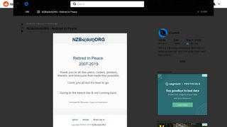 
                            9. r/usenet - NZBs(dot)ORG - Retired in Peace - …