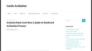 
                            8. [RushCard Activation] Activate Rush Card @ Rush Card Login