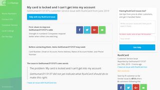 
                            4. RushCard: My card is locked and I can't get into my ...