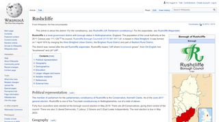 
                            3. Rushcliffe - Wikipedia