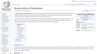 
                            8. Russian School of Mathematics - Wikipedia