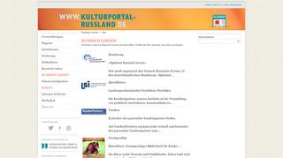 
                            2. Russisch Lernen - Kulturportal Russland
